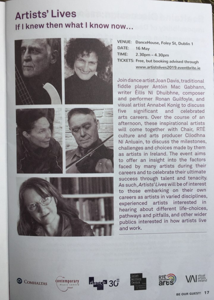 Bealtaine artist's lives 2019